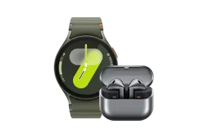 Samsung Galaxy Watch 7 4G Groen 44mm + Galaxy Buds3 Zwart