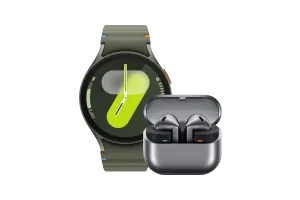 Samsung Galaxy Watch 7 Groen 44mm + Galaxy Buds3 Zwart