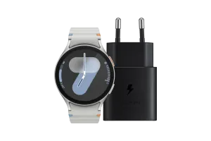 Samsung Galaxy Watch 7 Zilver 44mm + Oplader 25W