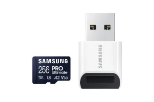 Samsung MicroSDXC PRO Ultimate 256GB 200MB/s + USB lezer