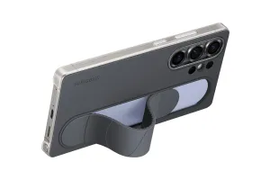 Samsung S25 Ultra Standing Grip Back Cover Zwart