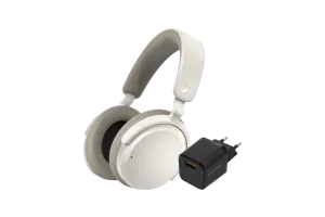 Sennheiser Accentum Wireless Wit+ BlueBuilt Quick Charge Oplader met Usb A Poort 18W Zwart