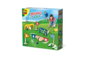 SES - Knikker Golf Parcours - maak je eigen parcours - overal te spelen - met handige knikkerzak - Knikkeren