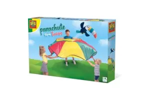 SES - Parachute vliegende toekan - stevig materiaal - inclusief toekan en parachute doek
