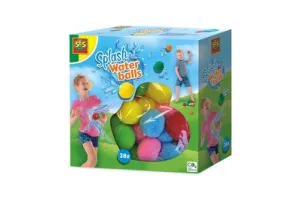 SES - Splash Waterballen - herbruikbare waterballonnen - droog en nat te gebruiken - vrolijke kleuren - 28 ballen per set - Waterballon Alternatief - Buiten Spelen Zomer - Zwembad Speelgoed