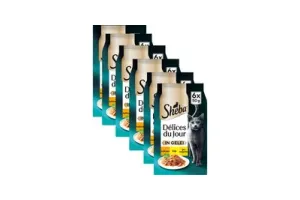 Sheba Kattenvoer - Delices du Jour - Gevogelte Selectie in gelei - Natvoer - 36 x 50 g