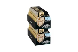 Sheba Kattenvoer - Filets - Duurzame Witvis in saus - 16x60g