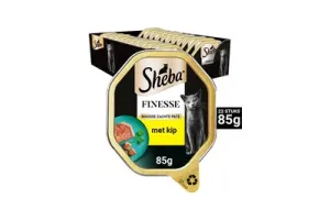 Sheba Kattenvoer - Finesse Mousse - Kip - kuipjes 22x85g