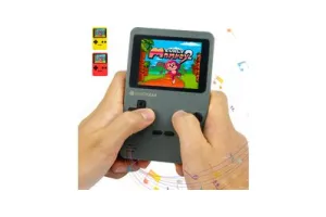 Silvergear Retro Game Console - Spelcomputer voor Kinderen - 240 Klassieke Spelletjes - Game - Grijs