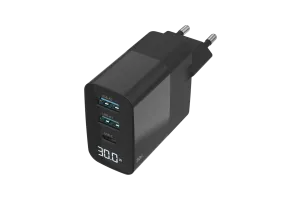 Sitecom 30 W GaN Power Delivery wandoplader met led-scherm