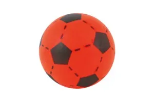 Softbal foam - voetbal print - rood - zacht - dia 20 cm - speelgoed ballen
