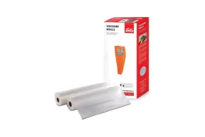 Solis Vacuumrollen 30 x 600 cm - Geschikt voor Diepvries, Magnetron en Sous Vide Koken - BPA-Vrij - Drielaags Vacuum Rollen - Vacuumfolie Rollen - 2 Stuks