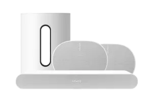 Sonos Ray Wit + 2x Era 300 Wit + Sub Mini Wit
