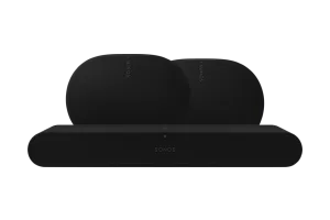 Sonos Ray Zwart + 2x Era 300 Zwart