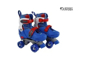 Street Rider Rolschaatsen Blauw Verstelbaar, Maat 31-34