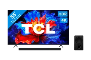 TCL 55&quot; QLED P81K 4K (2025) + TCL Q65H