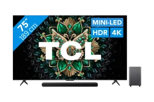 TCL 75&quot; QD Mini-led C61K 4K (2025) + TCL S55H 2.1 Soundbar