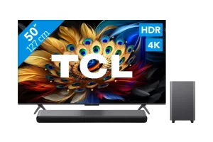 TCL QLED 50C61B (2024) + soundbar