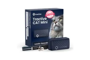 Tractive CAT Mini - GPS Gezondheid &amp; Activity Tracker voor katten - Inclusief Rogz kat halsband - Donkerblauw