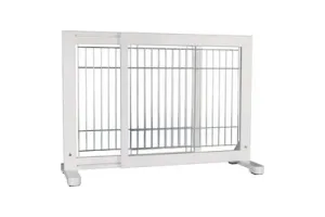 Trixie - Afsluithek - Uitschuifbaar - Wit - 65-108X61 cm