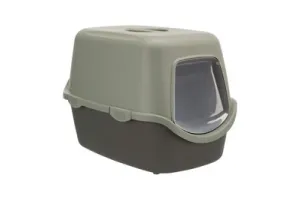 Trixie - Be Eco Gerecycled Kattenbak Vico Met Kap Antraciet/Groen