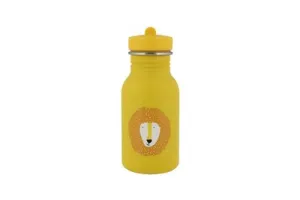 Trixie Drinkfles - Mr. Lion - RVS Waterfles voor kinderen - 350ml - Lekvrije Fles - Geel - Leeuw