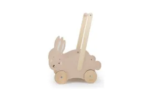Trixie Houten Loopwagen - Mrs. Rabbit - Babywalker - Kinder speelgoed - Loopkar vanaf 1,5 jaar - Voor Jongens en Meisjes - FSC
