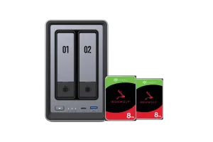 UGREEN NASync DXP2800, Seagate Ironwolf 8TB Duo Pack