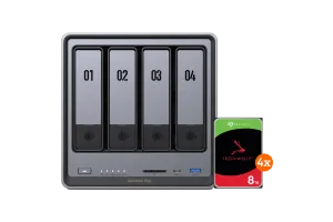 UGREEN NASync DXP4800 Plus + Seagate Ironwolf 8TB 4-Pack