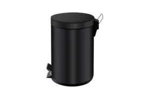 V-Part - Pedaalemmer 3 liter - Steel - zwart - Prullenbak