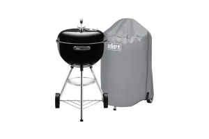 Weber Bar-B Kettle 47 cm Zwart + Weber Barbecuehoes 47 cm