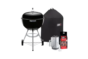 Weber Bar-B Kettle 57 cm Zwart Starterspakket