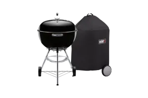 Weber Bar-B Kettle 57 cm Zwart + Weber Luxe Hoes 57 cm