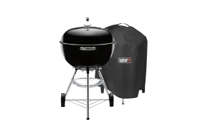 Weber Bar-B Kettle 57 cm Zwart + Weber Premium Hoes 57 centimeter