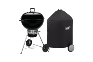 Weber Original Kettle E-5730 57 cm Zwart + Weber Luxe Hoes 57 cm
