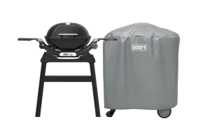 Weber Q1200N met Onderstel + Weber Barbecuehoes Q1000/2000
