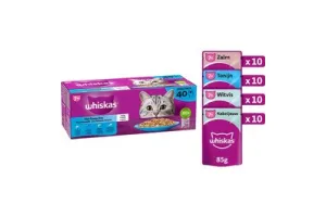 Whiskas Kattenvoer - Senior 7+ - Vis Selectie in gelei - 40x85g