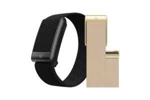 WHOOP 5.0 Peak Zwart Abonnement 1 Jaar + WHOOP 5.0 SuperKnit Luxe Band Beige