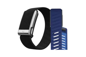 WHOOP MG Life Zwart Abonnement 1 Jaar + WHOOP MG SportFlex Band Blauw