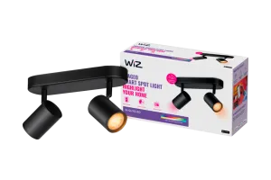 WiZ 2 spot Imageo zwart - Gekleurd en Wit licht - GU10