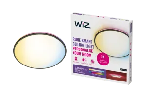 WiZ Plafondlamp Rune - Gekleurd en wit licht - zwart