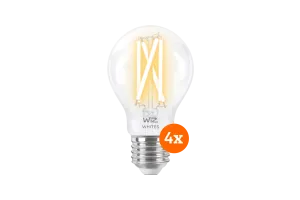 WiZ Smart Filament lamp Standaard 4-pack - Warm tot Koelwit Licht - E27