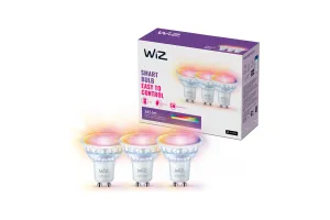 WiZ Spot - Gekleurd en Wit Licht - GU10 - 3-pack