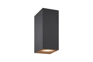 WiZ Up and Down Wandlamp - Wit en Gekleurd Licht - zwart