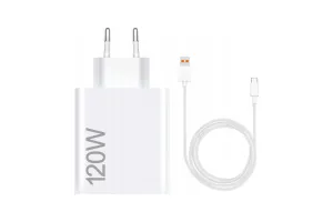 Xiaomi Hypercharge Power Delivery Oplader 120W + Usb A naar Usb C Kabel (1m) Wit