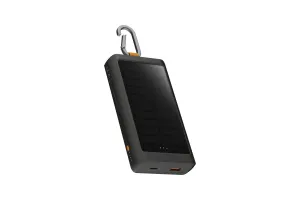 Xtorm Go 2 Solar Power Bank 10.000 mAh met Snelladen en Zaklamp Zwart