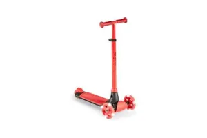 Yvolution - Yglider Kiwi Rood - Vederlichte Step Met Led Wielen - Maximaal Belastbaar Tot 50 Kilo - Geschikt van 3 tot 8 Jaar