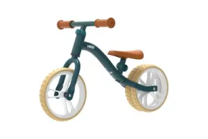 Yvolution - Yvelo Junior Air Green - Super Stoere Groene 2-In-1 Loopfiets - Met Verstelbaar Zadel En Stuur - Gebruik Met 2 Achterwielen Voor Training Modus En Met 1 Achterwiel Voor Loopfiets Modus - Geschikt Vanaf 18 Maanden