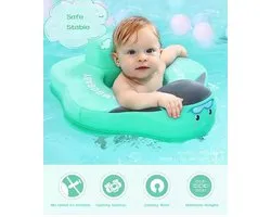 Air Free Seat Baby Float - Zwemzitje - Niet opblaasbare Zit Float - Flotador Zwemmen - Zwemband | Mintgroen