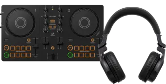 AlphaTheta DDJ-FLX2 + Pioneer DJ HDJ-CUE1
